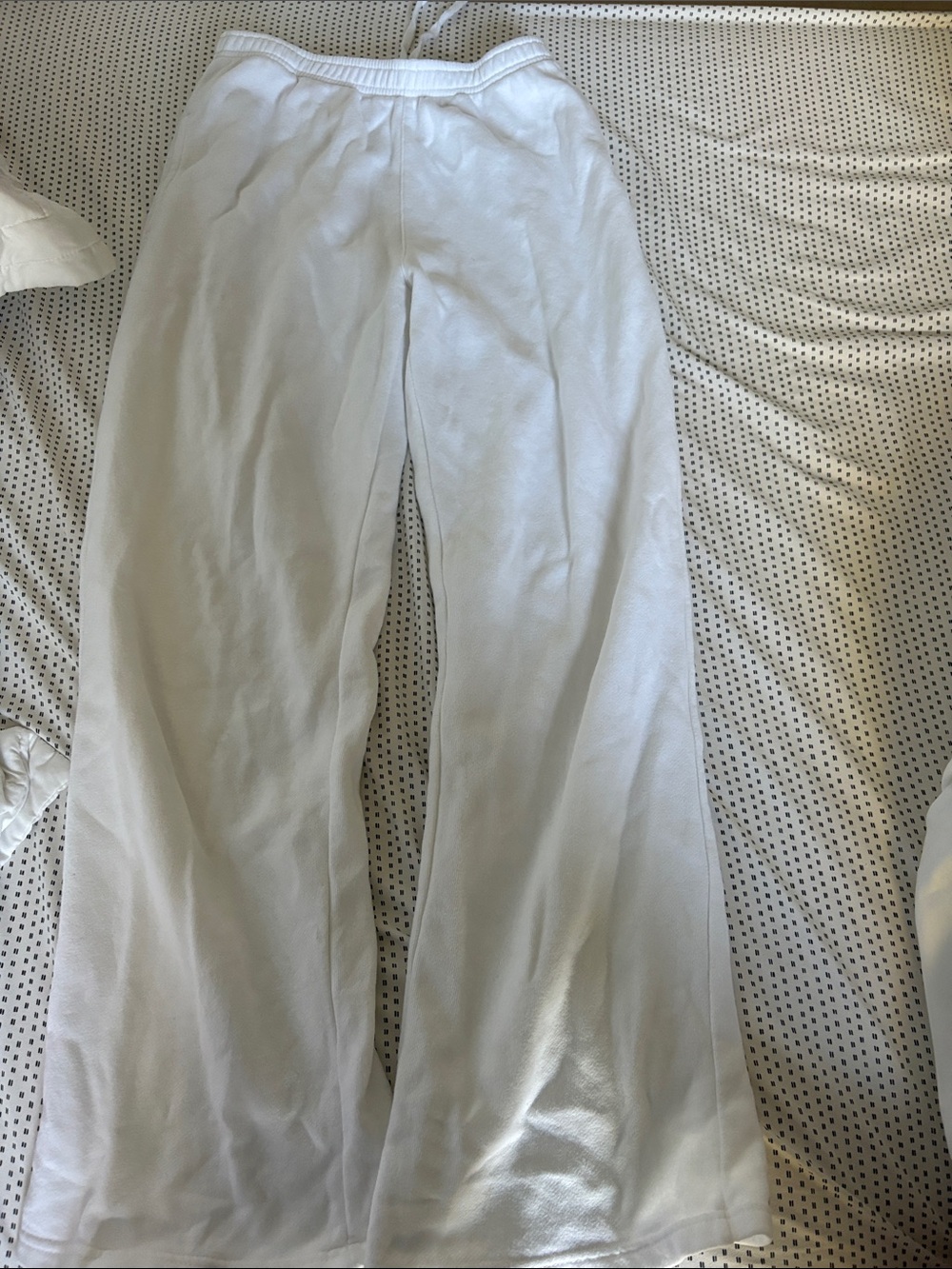 brandy white sweatpants